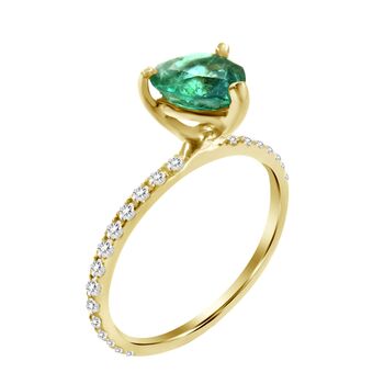 Emerald Love Diamond Ring, 3 of 4