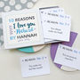 Personalised Reasons I Love You Notes, thumbnail 5 of 8