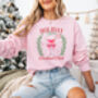 Holiday Spirit Cocktail Club Christmas Sweatshirt, thumbnail 3 of 7