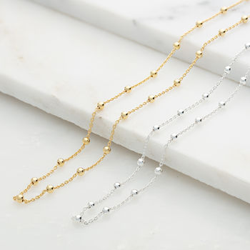 Sterling Silver Satellite Chain Necklace, 2 of 5