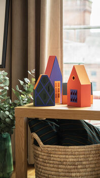 Scandi Home Decor, Colorful Nordic Village, 3 of 10