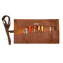 Personalised Brown Leather Apron And Tool Roll Gift Set, thumbnail 6 of 10