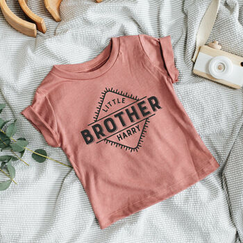 Personalised Baby Sibling T Shirt Set, 2 of 8