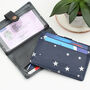 Personalised Star Leather Folding Card Holder, thumbnail 2 of 4