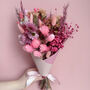 Mini Pink Dried Flower Arrangement With Daisies, thumbnail 5 of 5