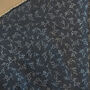 Navy Blue And White Flower Print Triangle Scarf, thumbnail 3 of 4