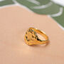 Classic Textured Oval Signet Ring, thumbnail 5 of 7