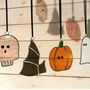 Handmade Halloween Spooky Glass Decorations, thumbnail 1 of 5