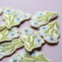 Wildflower Flax Flower Iron On Embroidered Patch, thumbnail 3 of 4