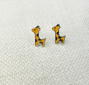 Giraffe Stud Earrings, 2 of 5