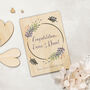 Personalised Congratulations Card In Wood, thumbnail 5 of 7