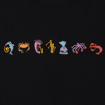 Seafood Medley Embroidered Sweatshirt, 4 of 9