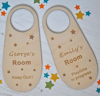 Personalised Wooden Door Hanger, 2 of 4