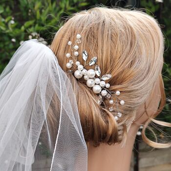 Pearl And Crystal Bridal Hair Comb, 6 of 12
