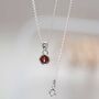 Sterling Silver Birthstone Necklaces, thumbnail 3 of 12