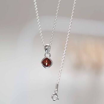 Sterling Silver Birthstone Necklaces, 3 of 12