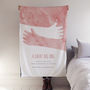 Hugging Arms Across The Miles Personalised Blanket, thumbnail 2 of 7