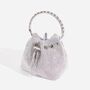 Monaco Crystal Ball Pave Chandelier Hobo Evening Bag, thumbnail 1 of 5