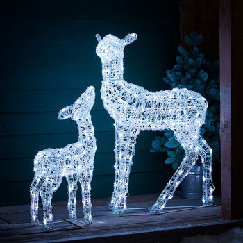 Twinkly Smart LED Outdoor Christmas Doe And Fawn, 6 of 12