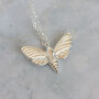 Hawk Moth Silver Necklace, thumbnail 2 of 7
