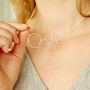 30th Birthday Sterling Silver Ring Necklace, thumbnail 2 of 3
