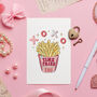 Funny 'Time Fries' Valentine's Card, thumbnail 1 of 7