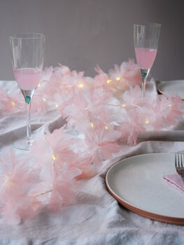 Blush Pink Large Petal Fairy Lights, 2 of 3
