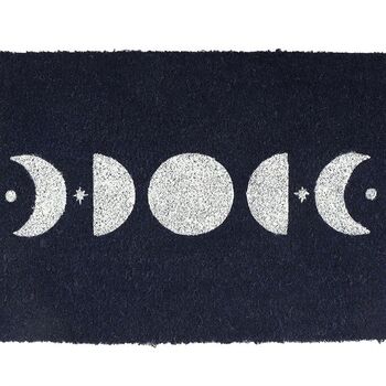 Dark Blue Moon Phase Doormat For Family New Home, 2 of 2