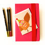 Mini Brown Owl Greetings Card, thumbnail 3 of 4