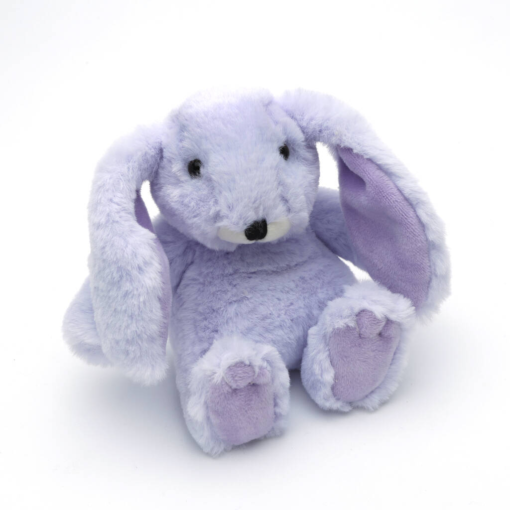 Purple Bunny Soft Toy, Suitable From Birth, 1 of 2