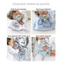Personalised Blue Bobble Elephant Comforter Blanket Set, thumbnail 4 of 11