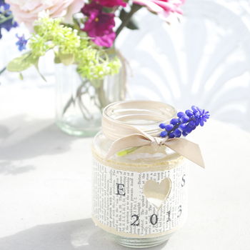 Personalised Recycled Jam Jar Candle Holders, 4 of 5