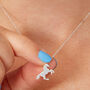 Sterling Silver Horse Necklace, thumbnail 2 of 3