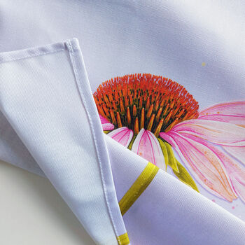 'Echinacea Echinacea' Cotton Tea Towel, 4 of 8