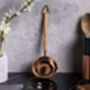 Handcrafted Copper Ladle With Wooden Handle, thumbnail 3 of 5