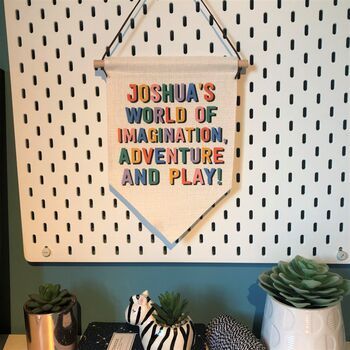 Personalised Child's Imagination Play Room Hanging Sign, 2 of 9