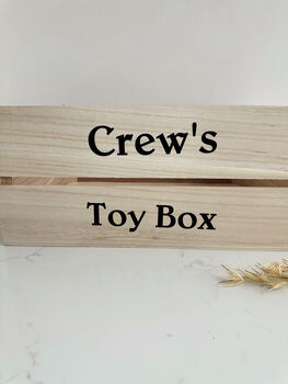 Large Personalised Wooden Storage Box, 5 of 8