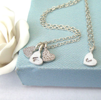 Personalised Mini Initial Heart Necklace, 7 of 12