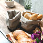 Natural Linen Storage Bread Basket, thumbnail 2 of 5