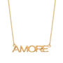 Amore Sterling Silver / Gold Plated Necklace, thumbnail 5 of 10