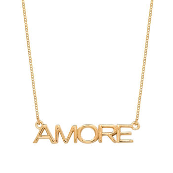 Amore Sterling Silver / Gold Plated Necklace, 5 of 10