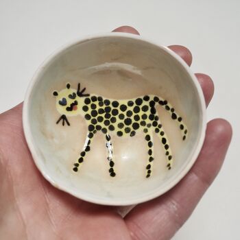 Mini Porcelain Ceramic Leopard Ring Dish, 4 of 5