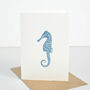 Seahorse Greetings Card, thumbnail 1 of 3