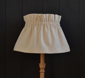 Dolly Cream Scrunchie Lampshade, 3 of 4