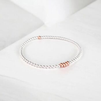 Sterling Silver Birthday Stretch Bracelet In Various Ages, 2 of 11