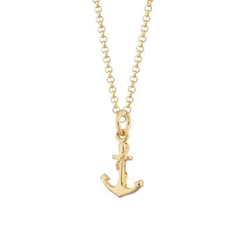 Anchor Necklace, Sterling Silver Or Gold Plated, 9 of 10