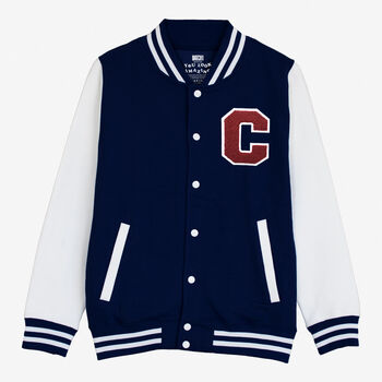 Varsity Baseball Jacket Personalised With College Letter C, 2 of 2