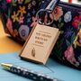 Personalised Teacher Gift Little Book Wooden Keyring, thumbnail 5 of 12