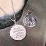 Mosaic Border St Christopher Personalised Necklace, thumbnail 4 of 11