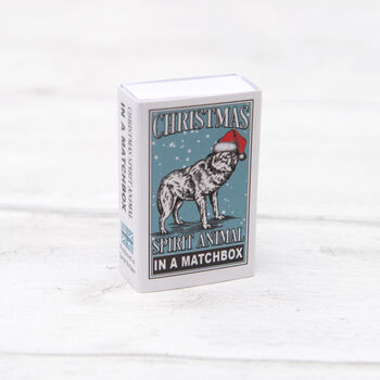 Wolf Christmas Spirit Animal In A Matchbox, 4 of 5